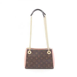Louis Vuitton Surene Shoulder Bag Canvas Leather Monogram Brown Pink